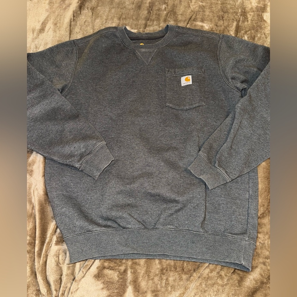 Carhartt Men's Dark Gray Crewneck Sweater